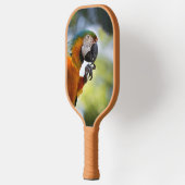 Blaue und orange Macaw Pickleball Paddle (Links)