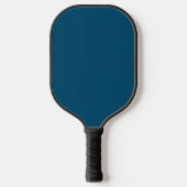 Blaue und orangefarbene abstrakte Design-Picklebal Pickleball Schläger (Vorderseite)