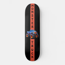 Blaue und orangefarbene Monster LKW 8 1/8" Skatebo Skateboard