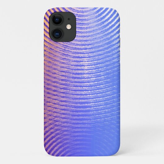 Blaue und orangefarbene Schallwellen Case-Mate iPhone Hülle (Rückseite)