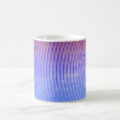 Blaue und orangefarbene Schallwellen Kaffeetasse (Mittel)