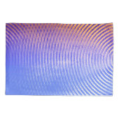 Blaue und orangefarbene Schallwellen Kissenbezug (Rückseite)