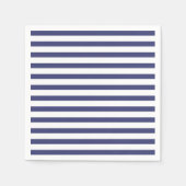 Blaue und reine weiße Streifen Serviette (Vorderseite)