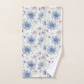 Blaue und rosa Anemone Handtuch (Handtuch)