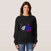 Blaue und rosa Bettfische Sweatshirt (Vorne ganz)
