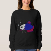 Blaue und rosa Bettfische Sweatshirt (Vorderseite)