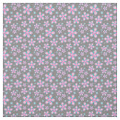 Blaue und rosa Blumen Stoff (Muster)