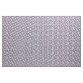 Blaue und rosa Blumen Stoff (Fat Quarter (45,7 x 55,9 cm))