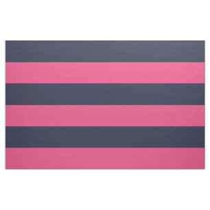 Blaue und rosa breite Streifen großen Maßstabs Stoff