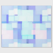 Blaue und rosa Farbe blockiert Packpapier (Flach)