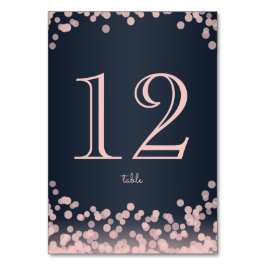Blaue und rosa Funkellichter Tischnummer