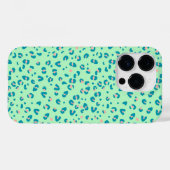 Blaue und rosa Geparden Case-Mate iPhone Hülle (Rückseite (Horizontal))
