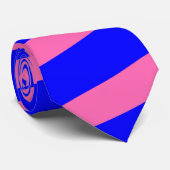 Blaue und rosa gestreifte Krawatte (starke (Gerollt)