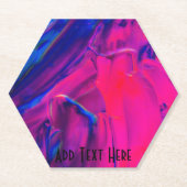 Blaue und rosa gestrichene Markierungen Untersetzer (Vorderseite)