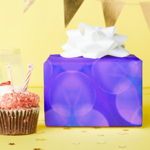 Blaue und rosa Gradient Pastel Bubble Art Geschenkpapier