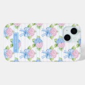 Blaue und rosa Hortensien  Case-Mate iPhone Hülle (Rückseite (Horizontal))
