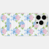Blaue und rosa Hortensien Case-Mate iPhone Hülle (Rückseite (Horizontal))