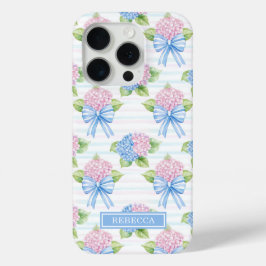 Blaue und rosa Hortensien Case-Mate iPhone Hülle