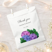 Blaue und rosa Hydrangea-Blume Hochzeit Geschenktütchen (Ausgeschnitten)