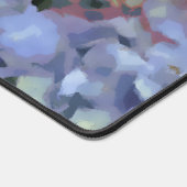 Blaue und rosa Hydrangea Digitale Blume Schreibtischunterlage (Ecke)