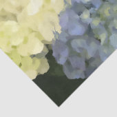 Blaue und rosa Hydrangea Digitale Blume Seidenpapier (Detail)