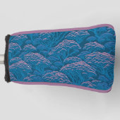 Blaue und rosa Korallenriff-Muster Golf Headcover (Vorderseite)