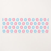 Blaue und rosa Lippenmuster, Lipstick, Kiss Yogamatte (Vorderseite (Horizontal))
