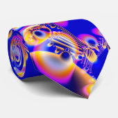 Blaue und rosa Musik Krawatte (Gerollt)