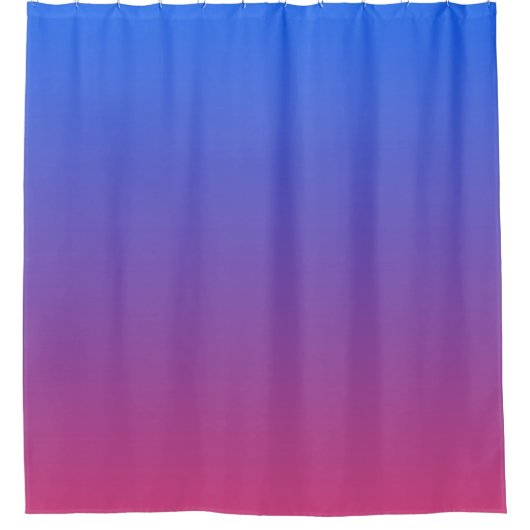 Blaue und rosa Ober Duschvorhang (Vorderseite)