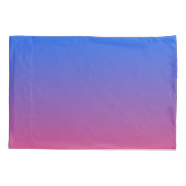 Blaue und rosa Ober Kissenbezug (Rückseite)