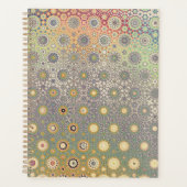 Blaue und rosa Persische Sternenplaner Planer (Vorderseite)