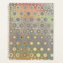 Blaue und rosa Persische Sternenplaner