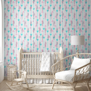 Blaue und rosa Pfeile personalisiert Tapete
