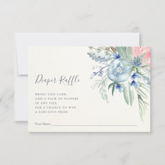 Blaue und rosa Pony| Windschutzscheiben-Windelsche Einladung (Vorderseite)