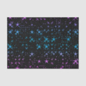 Blaue und rosa Sterne Seidenpapier (Vorderseite)