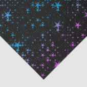 Blaue und rosa Sterne Seidenpapier (Ausschnitt)