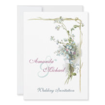 Blaue und rosa Vintage wedding Blumen