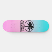Blaue und rosafarbene Skateboard (Horizontal)