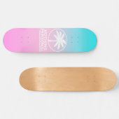 Blaue und rosafarbene Skateboard (Horizontal)