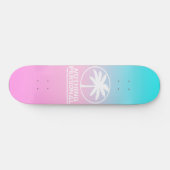 Blaue und rosafarbene Skateboard (Horizontal)