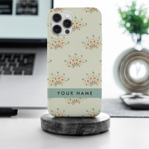 Blaue und rote Blumen, Blau, Ihr Name iPhone 15 Pro Max Hülle