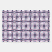 Blaue und rote Gefärbte Krawatte Geschenkpapier Set (Vorderseite)