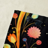 Blaue und rote Katzen Strandtuch (Beispiel)