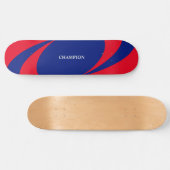 Blaue und rote Leinen Skateboard (Horizontal)