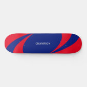 Blaue und rote Leinen Skateboard (Horizontal)
