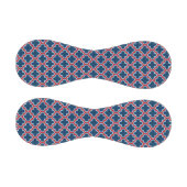 Blaue und rote marokkanische Trellis, Gitter, Quat Baseball (Paneele)