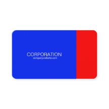 Blaue und rote noble Visitenkarte