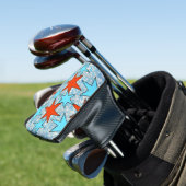 Blaue und rote Sterne Muster Golf Headcover (In Situ)