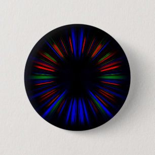 Blaue und rote Sternexplosion Button