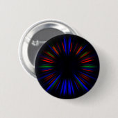 Blaue und rote Sternexplosion Button (Vorne & Hinten)